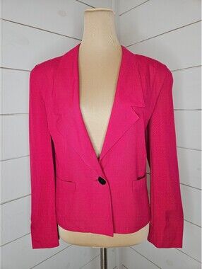 Vintage CBO size 12 pink blazer jacket. Classic 80s!